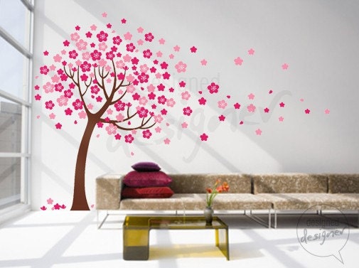 Tree Wall Decal Wall Sticker - Blossom Tree Decal - dd1012