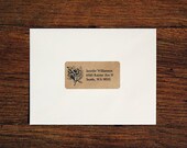 Custom Return Address Labels - Floral 01, One Sheet of 24 Labels