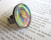 The Virgin Mary and Baby Jesus Adjustable Ring