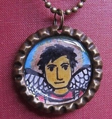 Guardian Angel or Saint Michael the Archangel pendant