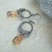 Morganite earrings in sterling silver