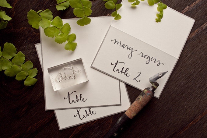 Table Stamp for Escort Cards