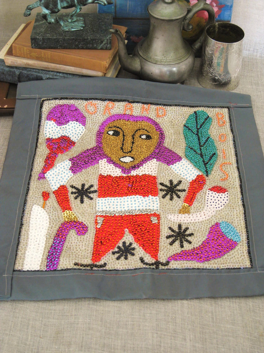 Haitian Sequin Art