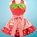 Strawberry Shortcake Baby Doll Womens Apron -- Made to Order
