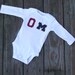 OSU vs Michigan Undecided Baby Football fan onesie/bodysuit (football on the tush), great fall baby shower gift