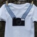 Vintage camera Bodysuit for BABY, made to order CUSTOM colors