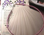 Multi Strand Waxed Cotton Cord Necklace - dark purple/lt. pink/pink