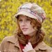 Shabby Plaid Linen Newsboy Hat