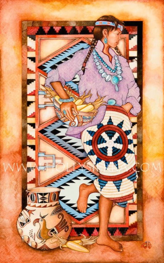 The Corn Maiden - A Fine Art Greeting Card