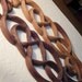 Cat Love Knot-Wood Carved Celtic Style - Anti Co Dependency Love Knot