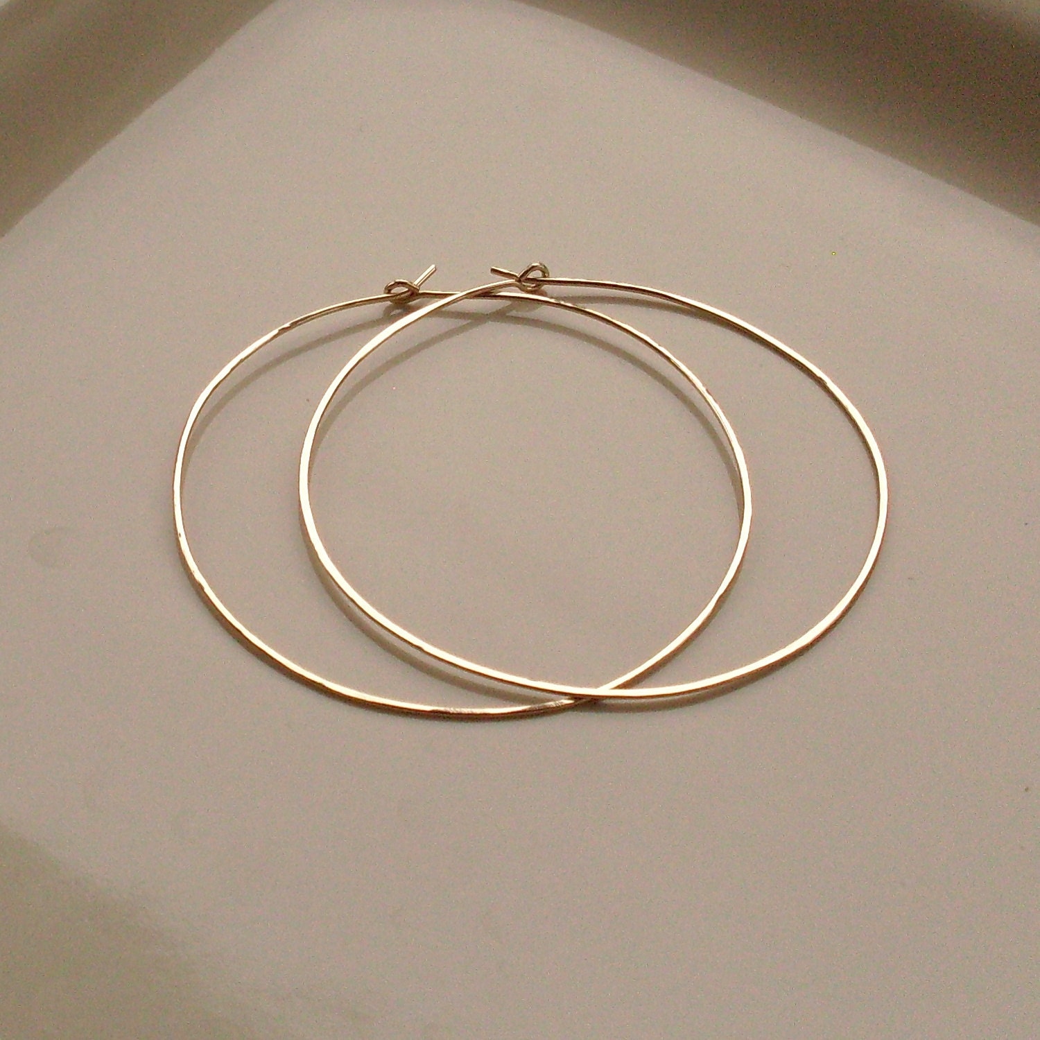 Large Gold Hoop Earrings, Hammered Gold Filled Hoop Earrings, Large Gold Hoops, 14KT Gold Filled Hoop Earrings, Gold Hoop Earrings