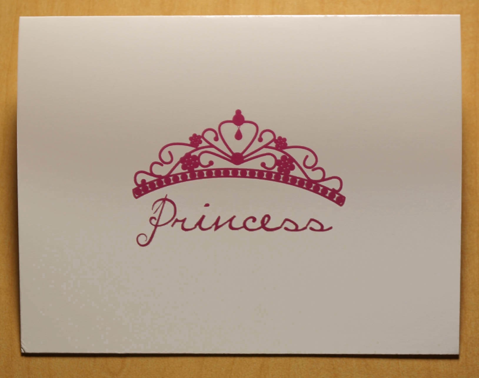 6 Princess blank cards