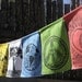EARTH DAY Earth prayers - nine large prayer flags - peace, love, harmony, trees on Earth