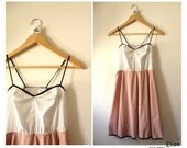 pink sundress. polka dot dress. bridesmaid dress.summer dress. Retro inspired dress.