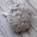 Designer Wedding Bouquet - Bridal Arrangement in Silver and White - One of a Kind