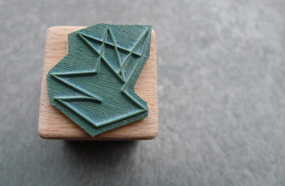 Rubber Stamp: Spiky coppice - abstract form