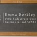 Traditional Wood Handle Custom Address Stamp - Hyde St. -1020