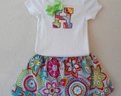 Bright and Cheery Girls Skirt Outfit