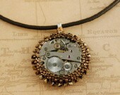 Steampunk Necklace - Swarovski Chrononaut Pendant