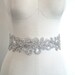 Crystal Bridal Sash BEAU JOUR Filigree Rhinestone Encrusted Bridal Sash