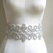 Crystal Bridal Sash THE EMPRESS Rhinestone Filigree Belt