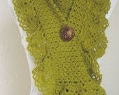 FREE SHIPPING..Pistachio Green Long Mohair Hittite Shawl..scarf,shawl,necktie, shrug, wrap, stole, capelet, scarflette