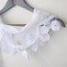 Traditional Turkish Fabric Fringed WHITE Guipure Scarf ..wedding,bridal,authentic, romantic, elegant, fashion