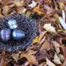 Barbed Wire Nest, With Eggs Unique Recycled Art