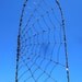 Beautiful Barbed Wire Spider Web Garden Trellis