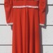 Vintage 1970's Long & Luscious Orange Maxi Dress Gown That Glides With Every Movement