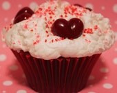 LOVE AND RED VELVET- Jumbo Cupcake Candle
