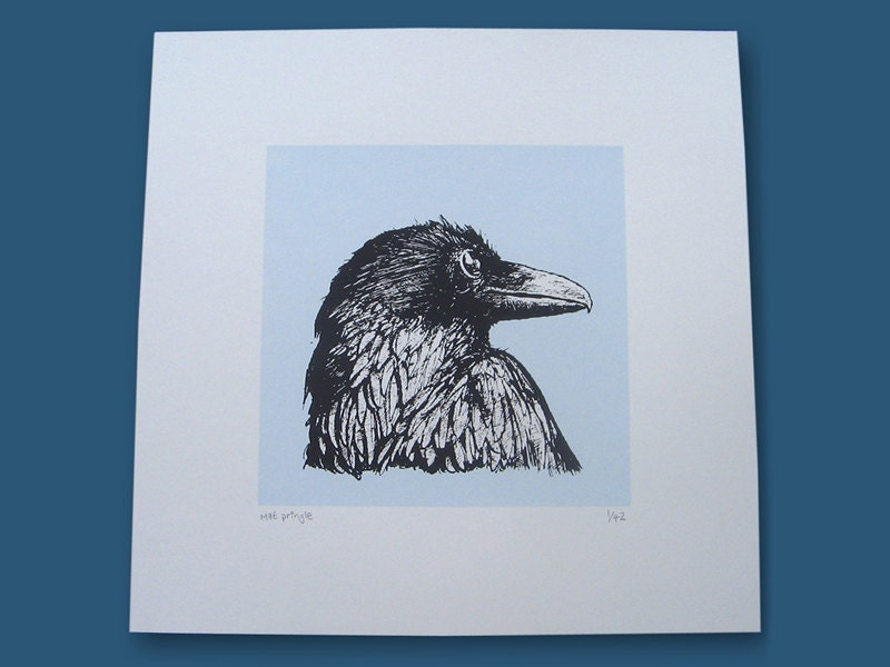 C is for Crow limited edition screenprint