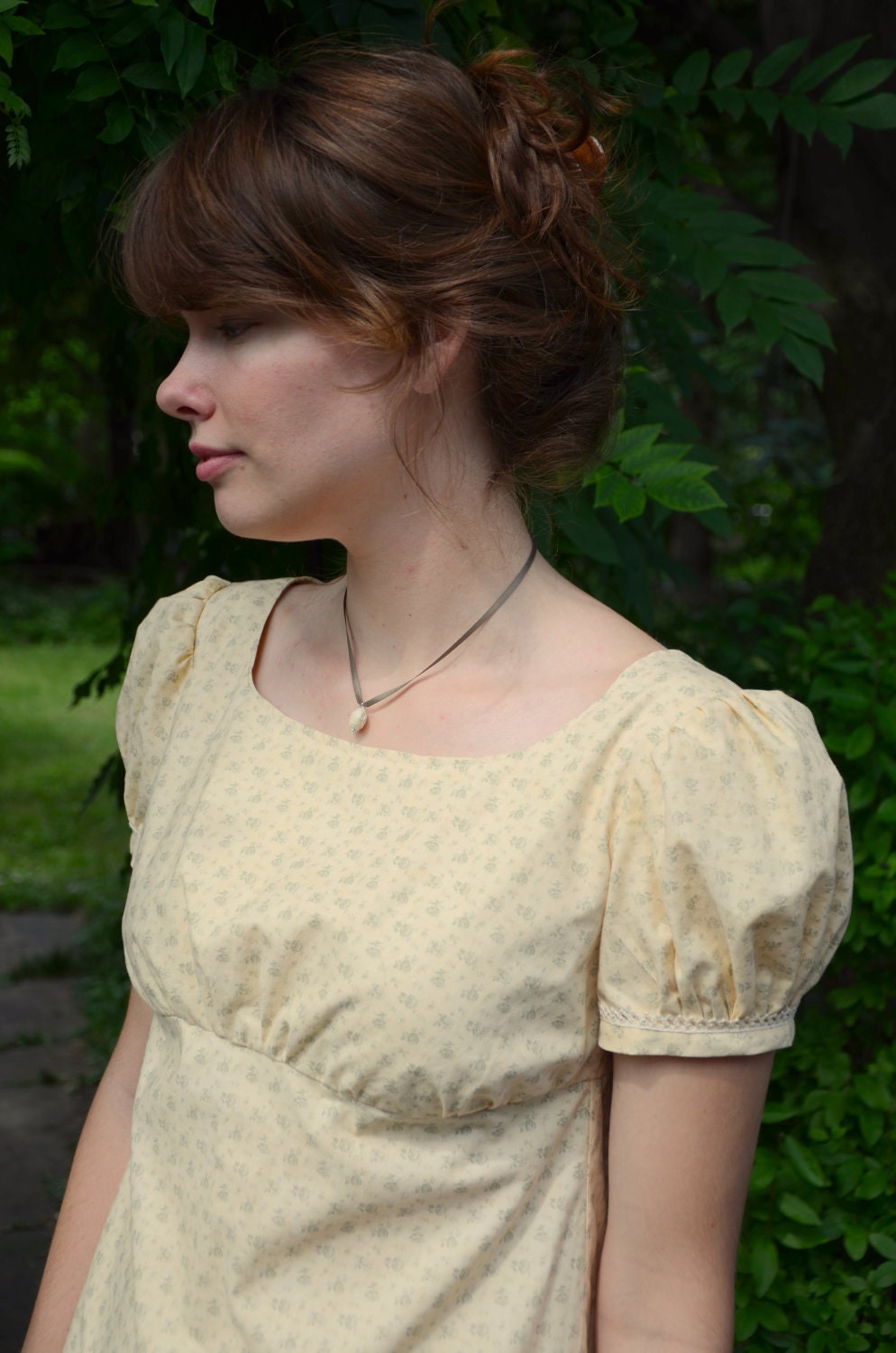 Regency Dress w/ Headband & Necklace