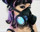Light-Up LED Gas Mask Halloween Costume Raver Wear