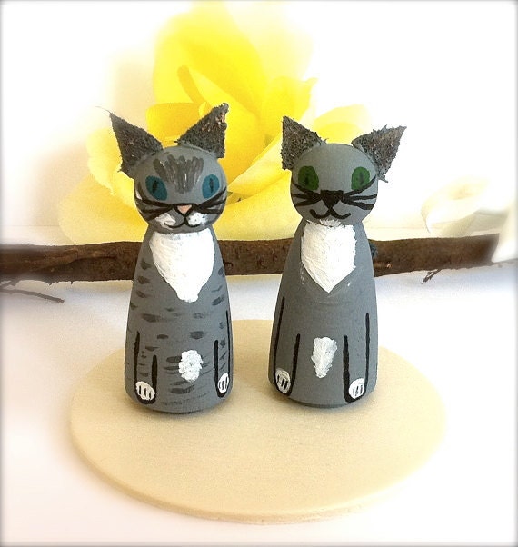 Custom Pet Dog Cat Wood Peg Doll Peggie Personalized Animal Toy Hand Painted Keepsake Cute Art Fury Dollhouse Miniatures Play Waldorf
