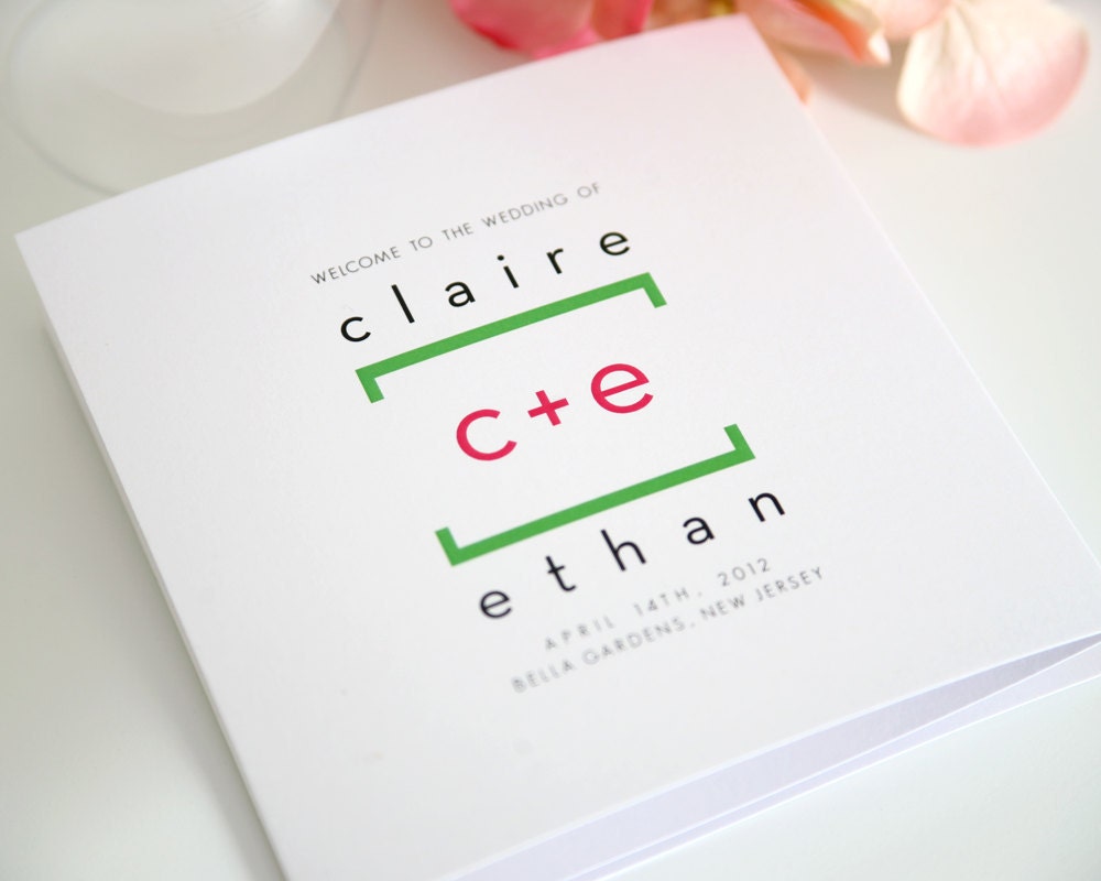 Math Love Ceremony Programs, Purchase this Deposit to Get Started