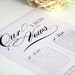 Custom Wedding Vows Keepsake, 8x10" Print for Framing, First Anniversary Gift