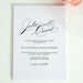 Wedding Invitation Suite - Vintage Glam Design - Modern, Vintage, Hollywood 1940s Wedding Invitation with Large Names in White - Sample Set