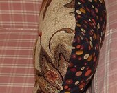 Vintage buttons Paisley and Dots pillow handmade