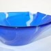 Electric Blue Fused Glass Bowl