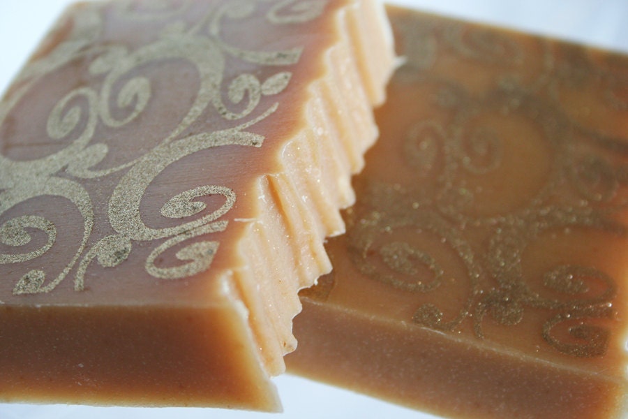 Pear Nectar Goat Milk Holiday Soap- Cold Process with Organic Ingredients