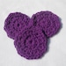 Relay for Life Cancer Research Crocheted Facial Scrubbies Car Coasters One Set You Pick