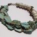 Thoe- Turquoise Slabs and Chain Necklace by Ashlee Collection on Etsy