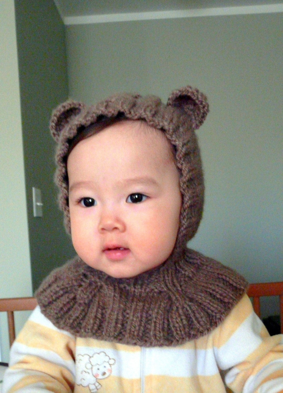 Bear Coverall Hat 9-18 months