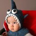 Shark Coverall Hat 6-12 months