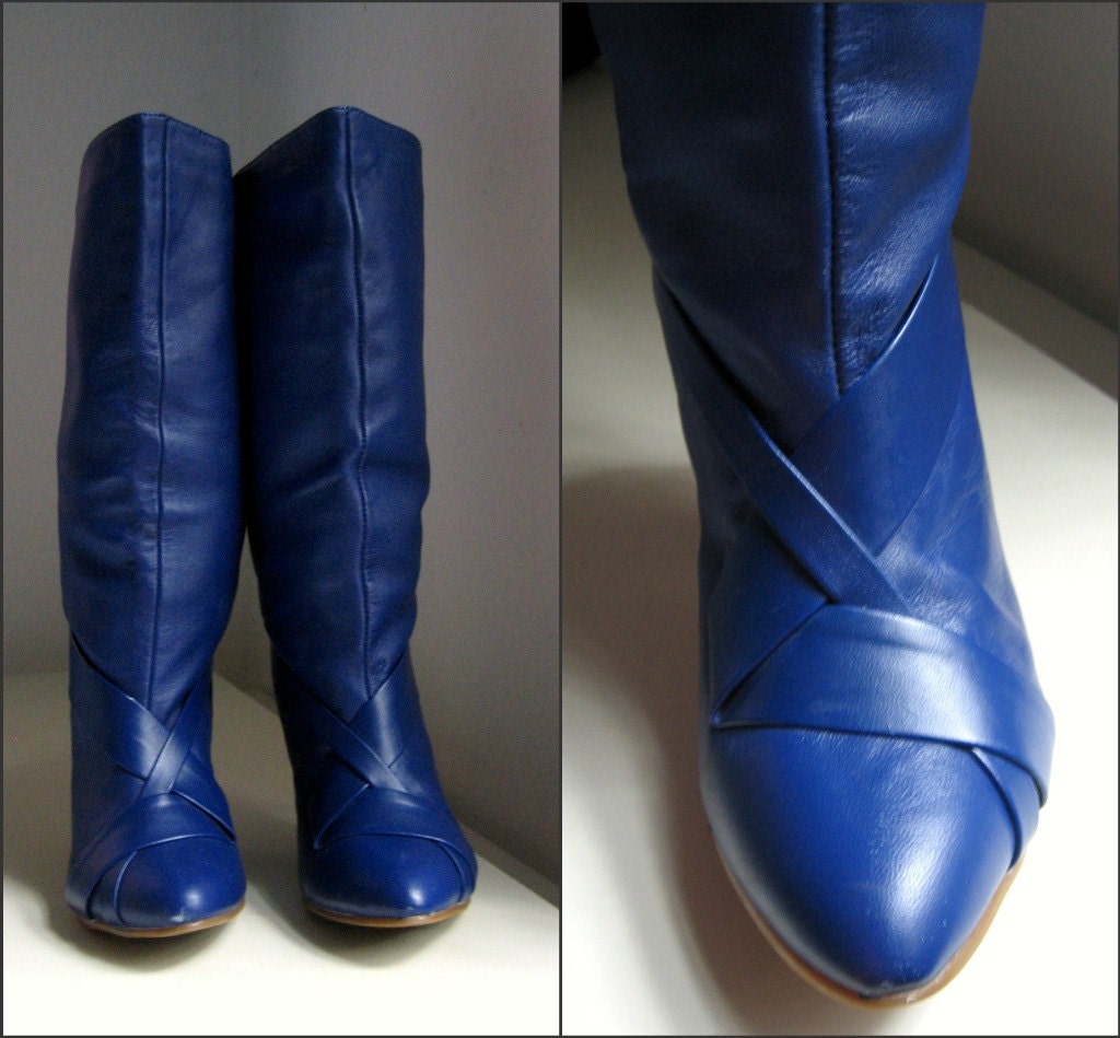 cobalt blue boots