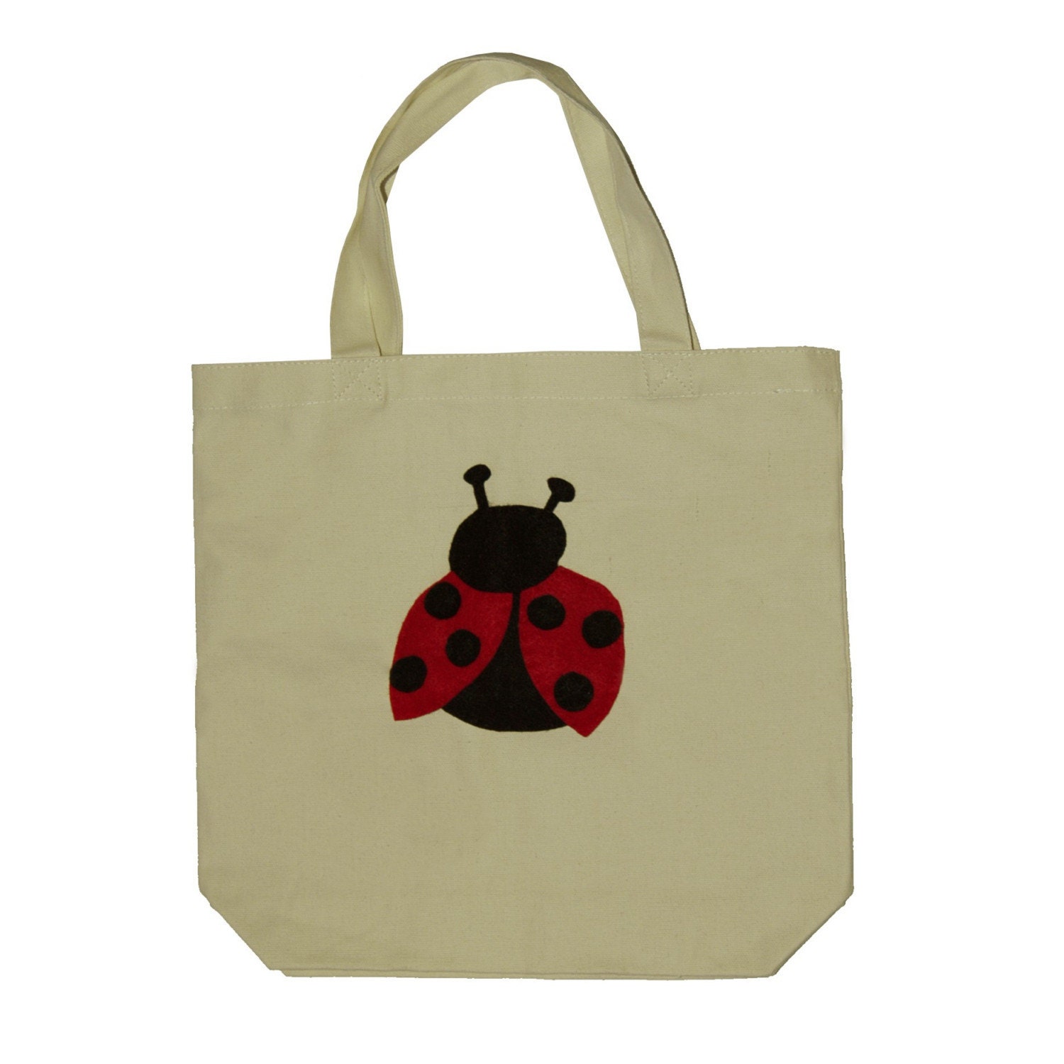 Ladybug Canvas Tote Bag