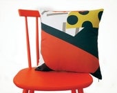 Abstract geometric cushion 17" x 17"