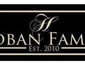 Personalized Family Name Sign, Custom Family Established Wood Sign, Hand Painted ,Vinyl Lettering 8x24