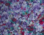 Floral 100 Percent Cotton Lawn Fabric Yardage.